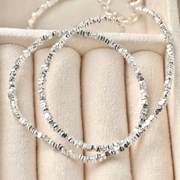 Blueyejewelry - Wholesale Choker/Collar - 925 Sterling Silver Beaded Choker - Silver Bead Necklace8