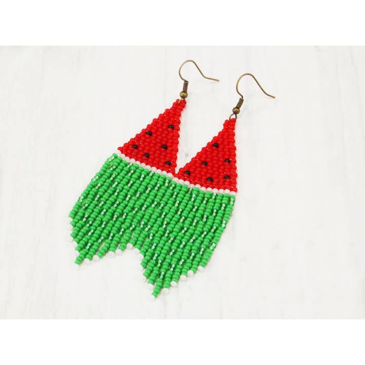 Leve Dangle Watermelon Brincos Borla Jóias Comida Vegetariana Verão Piqueniques Churrasco por atacado de Ninolia