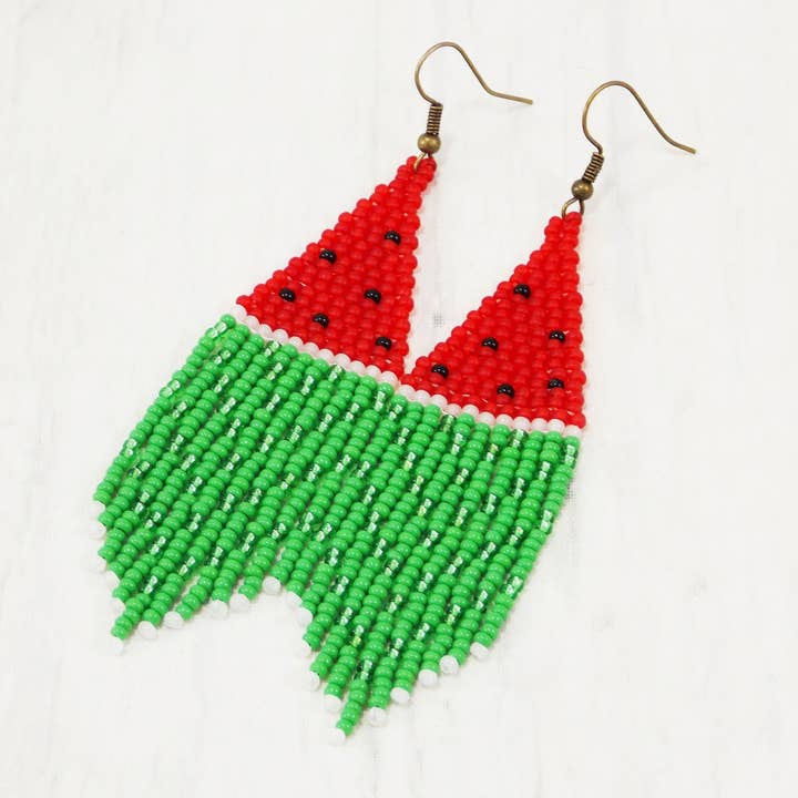 Leve Dangle Watermelon Brincos Borla Jóias Comida Vegetariana Verão Piqueniques Churrasco por atacado de Ninolia