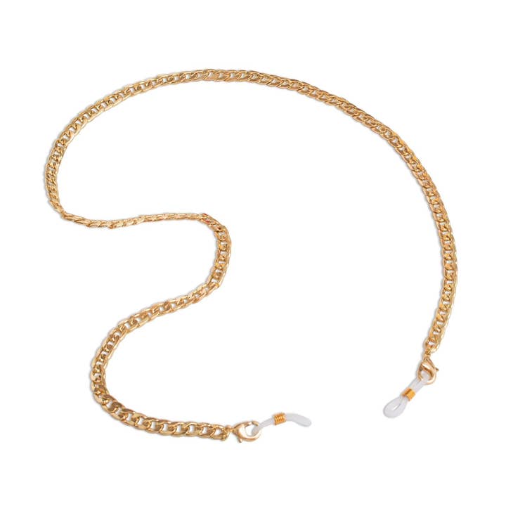 Lunettes et masque à maillons cubains dorés pour la vente par Kraywoods Eyewear