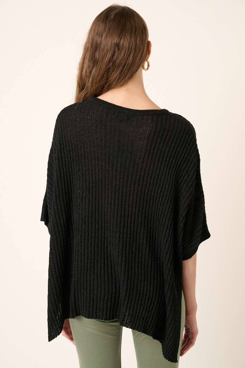 mittoshop – Großhandel Strickpullover – Damen – DOLMAN-KURZARM-PULLOVER MIT RUNDHALSAUSSCHNITT IN ÜBERGRÖSSE12