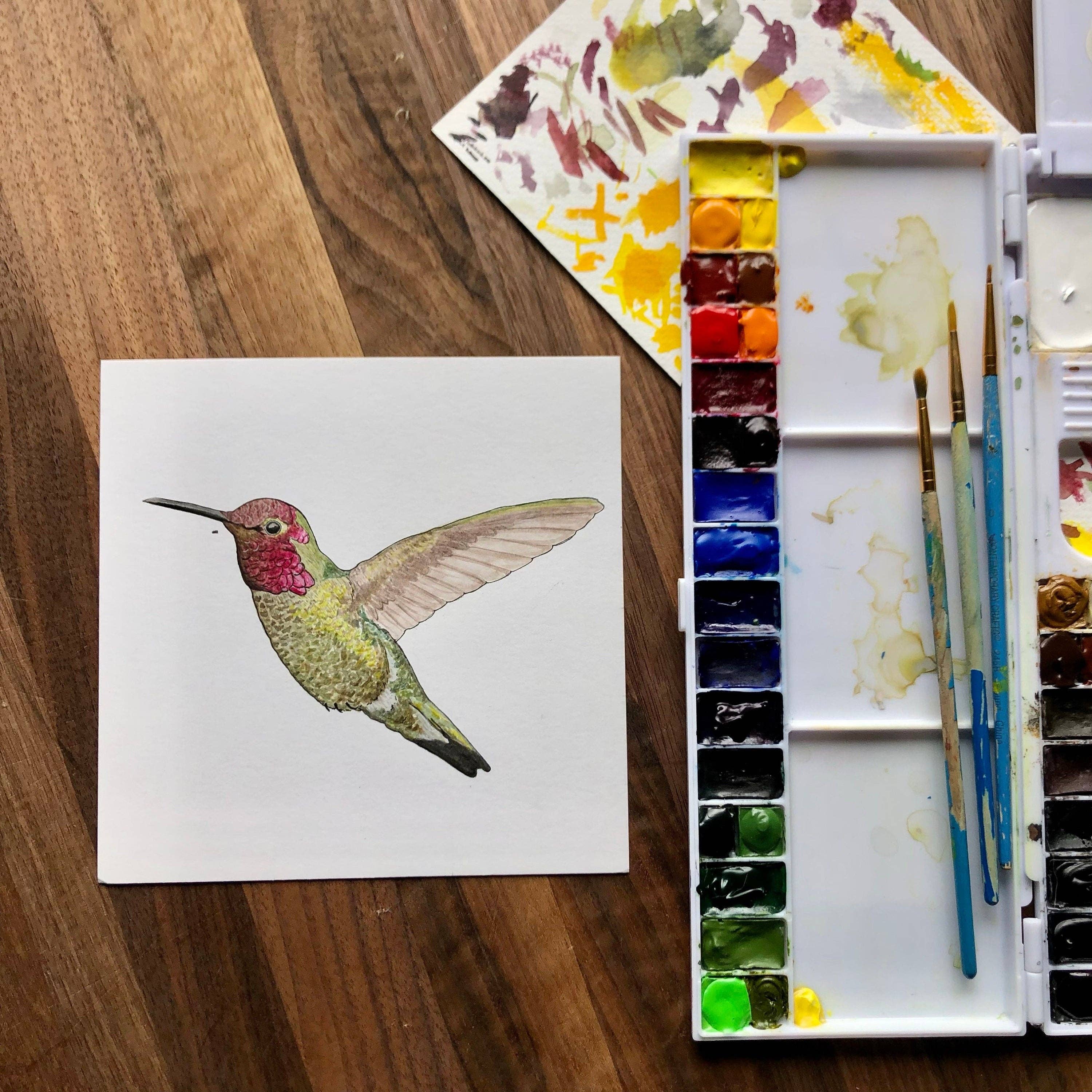 YubaCat Designs - Wholesale Sticker - Hummingbird sticker3