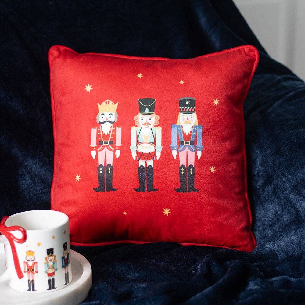 Something Different Wholesale – wholesale Throw/decorative pillow – Square Nutcracker Christmas Cushion