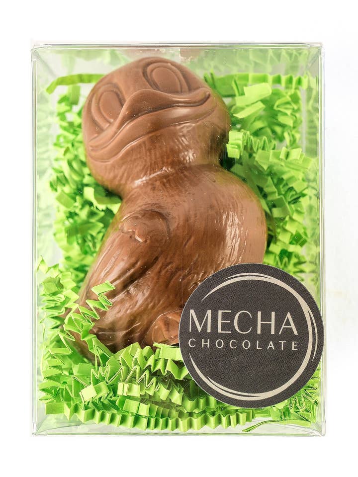 Peanut Butter Filled Duck (Milk Chocolate) (6 oz) for wholesale by MECHA Chocolate