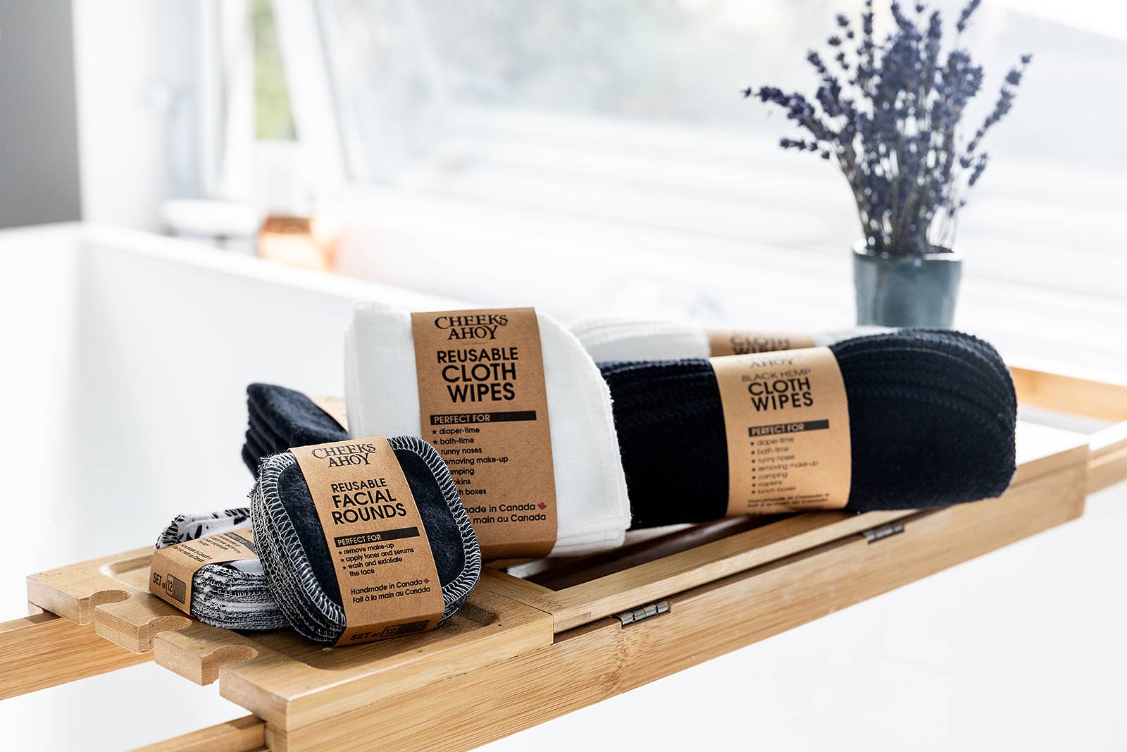 Cheeks Ahoy - Wholesale Face & Body Wipes - Black Hemp Wipes2