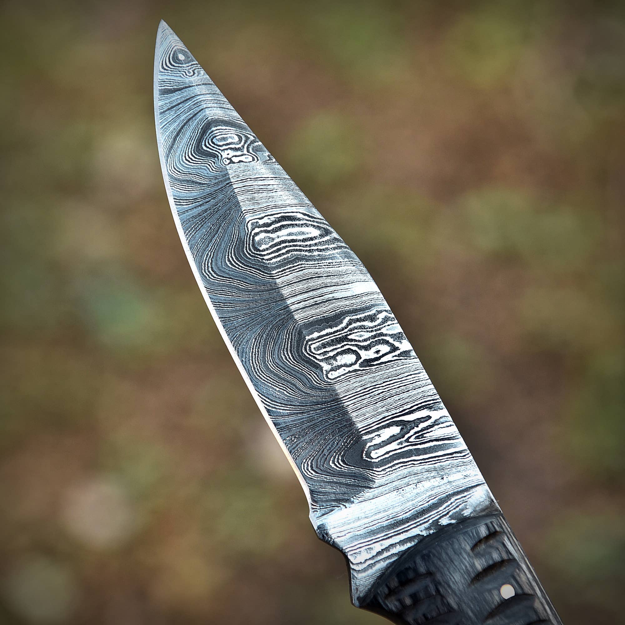 Deer Edge - Wholesale Pocket Knife/Holder - Damascus Steel Skinner Knife with Sheath - handmade2