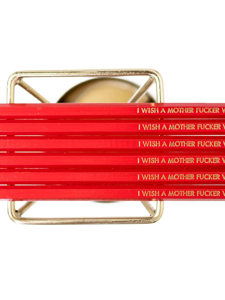 Ich wünschte, ein Mother Fucker würde Bleistift-Set für den Großhandel von Tiramisu Paperie
