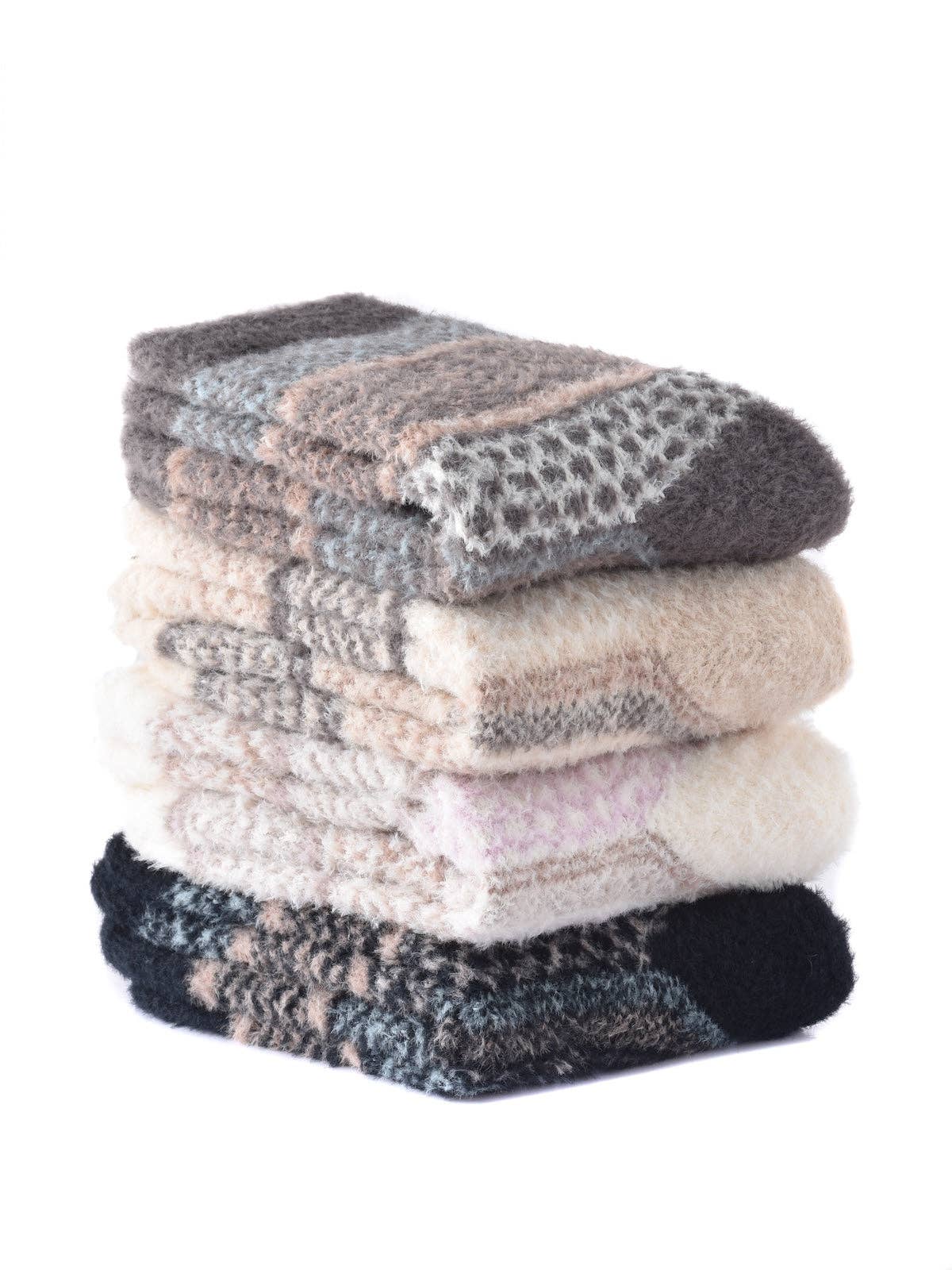 Funkyrel® Atzbranding Limited - Wholesale Socks - Women's - Rufia - Cozy Fleece Thick Mid-Calf Socks21