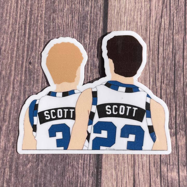Aufkleber/Magnet mit The Scott Brothers, One Tree Hill für den Großhandel von JG Sticker Shop
