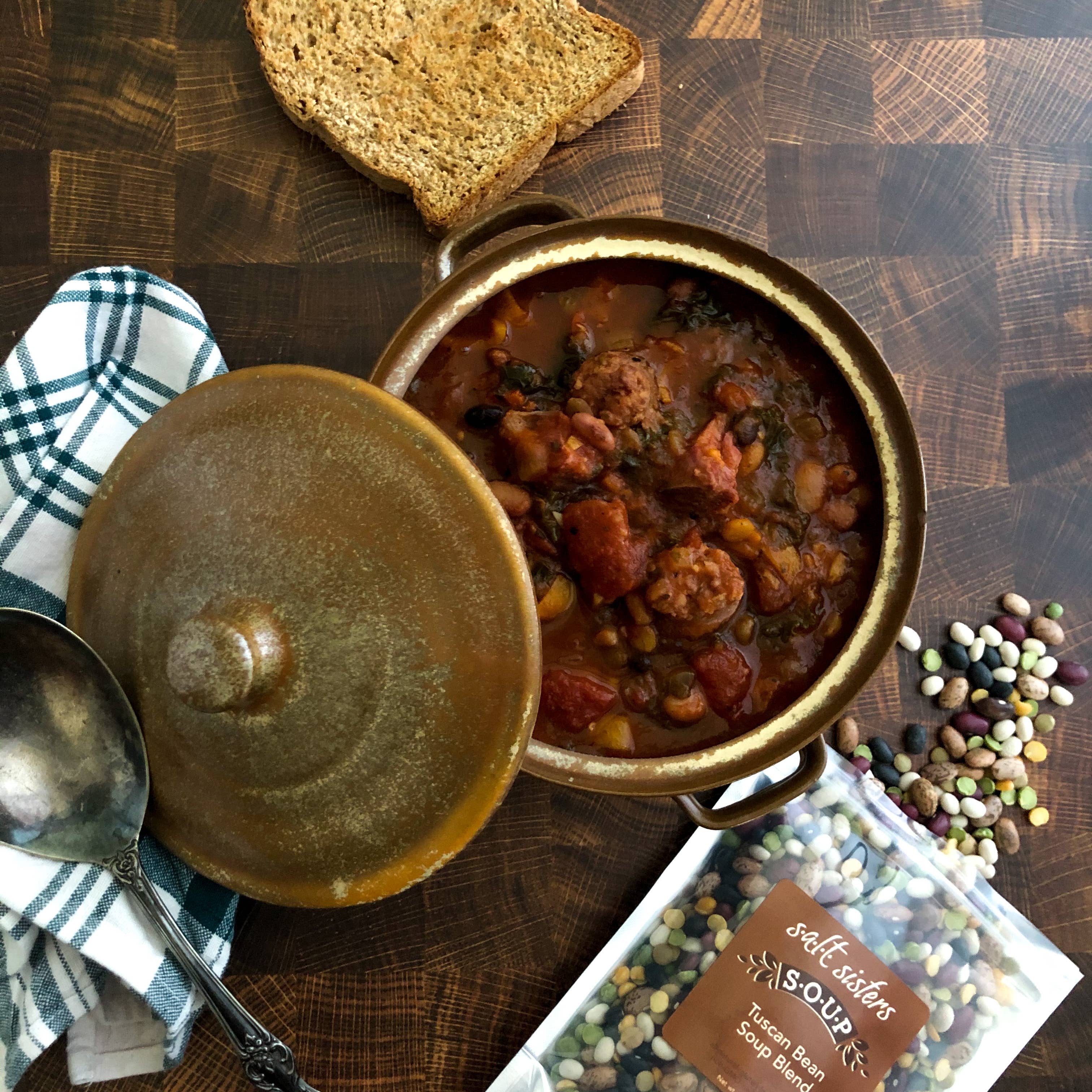 Salt Sisters – wholesale Soppa – Helt naturlig soppa - toskansk böna - 8,5 oz2