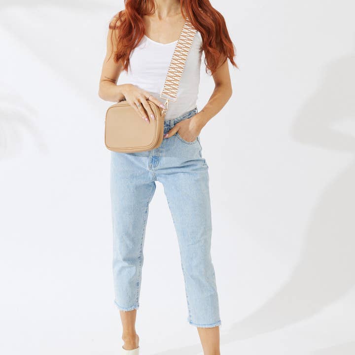 Nakoa The Label - Wholesale Crossbody bag – Women's - Vegan PU Leather Miami Crossbody - Beige1