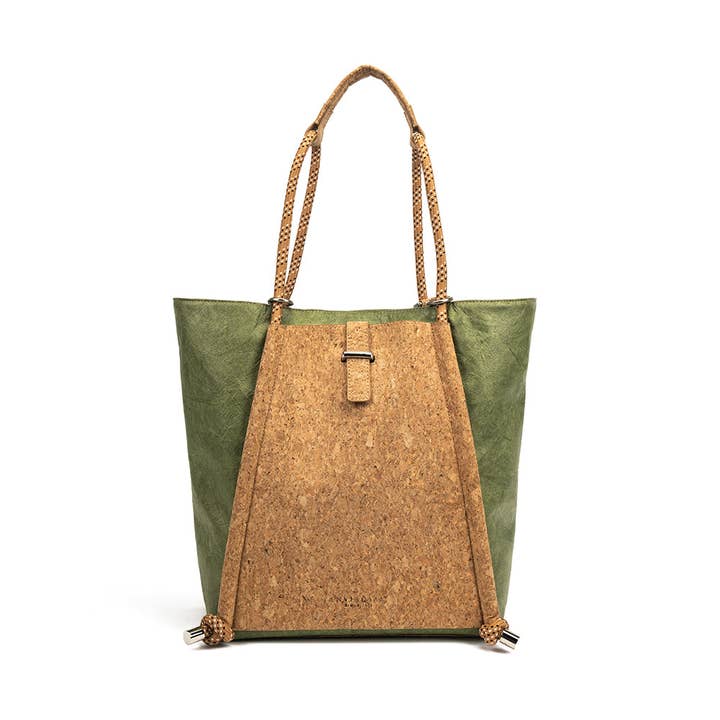 Envirosax - Wholesale Shoulder Bag - Women's - Envirosax Organic Cork Shoulder Bag – Extendable Backpack EN25124 | Eco-Friendly Travel Bag7