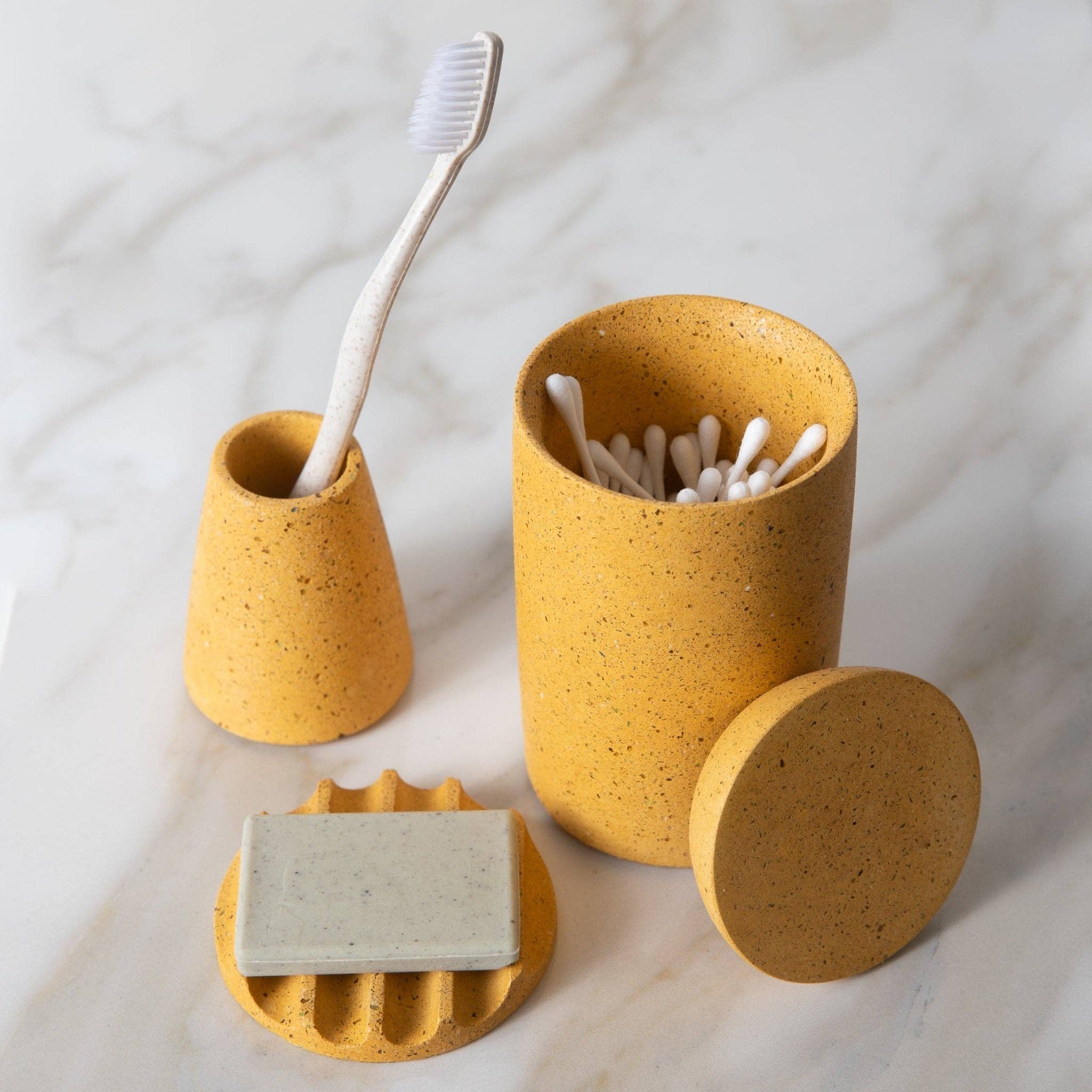 pretti.cool - Wholesale Toothbrush Holder - Toothbrush Holder | Marigold Terrazzo2
