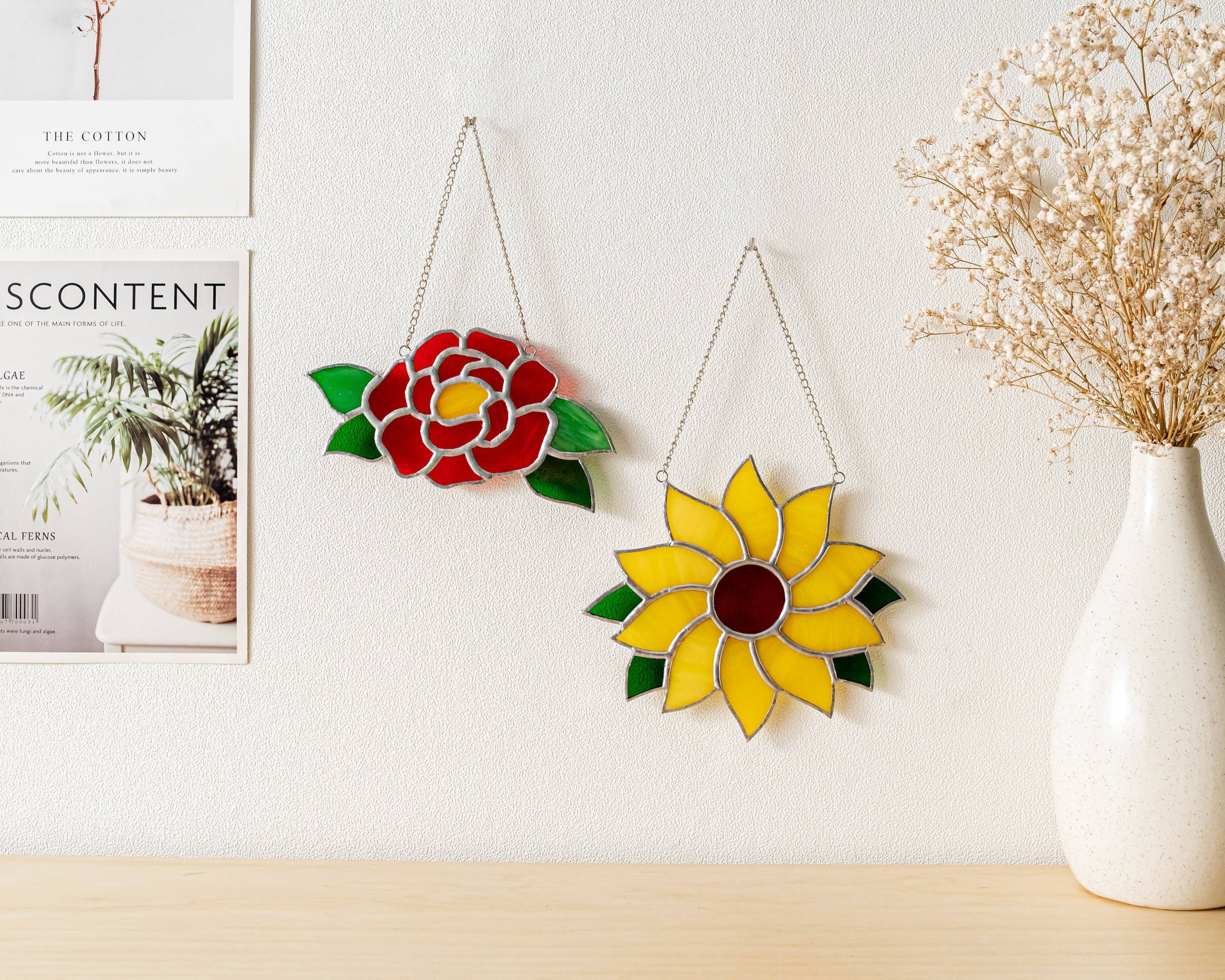 MondoBellissimo - Wholesale Zonnevanger - Gebrandschilderd glas in lood Sunflower Suncatcher F539