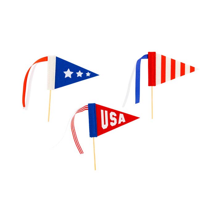 PLHB218 - Americana Felt Pennant Set for wholesale by My Mind’s Eye