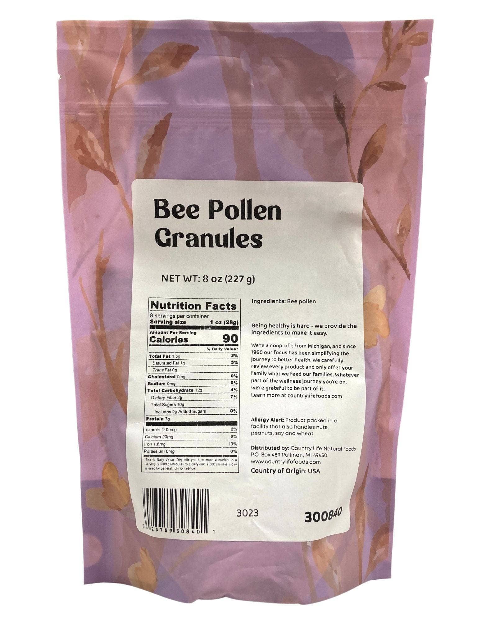 Country Life Natural Foods - Wholesale Protein/Superfood Powder - Bee Pollen Granules1