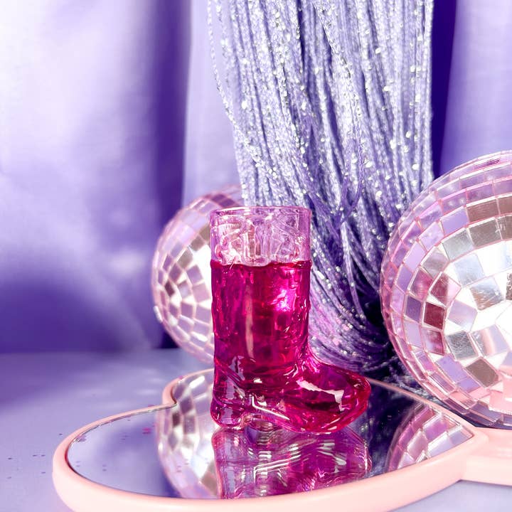 A Shop of Things - Wholesale Shot Glass - Cowboy Boot Shot Glass - Pink3