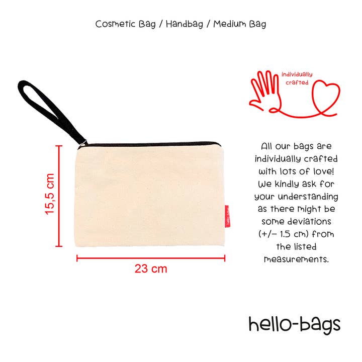 hello-bags - Wholesale Toiletry Bag - Women's - TOILETRY BAG “100% REAL. NOT PERFECT”