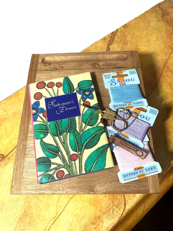 Stitcher's Lap Desk in Walnut, Cherry or African Mahogany. for wholesale by The Scissorists