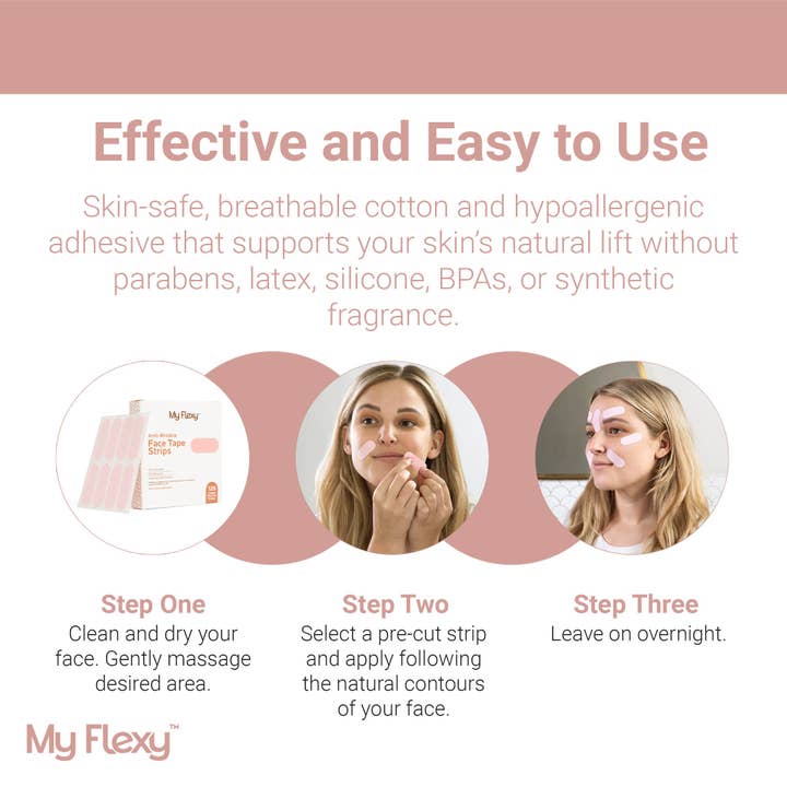 My Flexy - Wholesale Skincare Face Mask - Anti-Wrinkle Face Tape Strips2