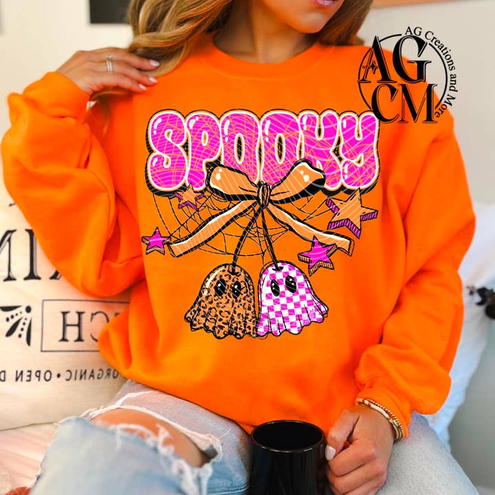 spooky Orange sweatshirt for wholesale by Faith'sVarietyShop