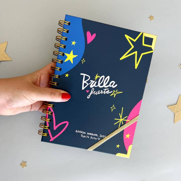 Pedrita Parker - Wholesale Planner - 2026 Agenda Week View - Shine Bright24