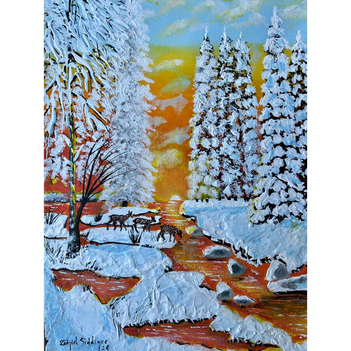 Painting: “Quiet Crossing” –16"x12" Gallery Wrapped Canvas for wholesale by Toronto Art Gallery