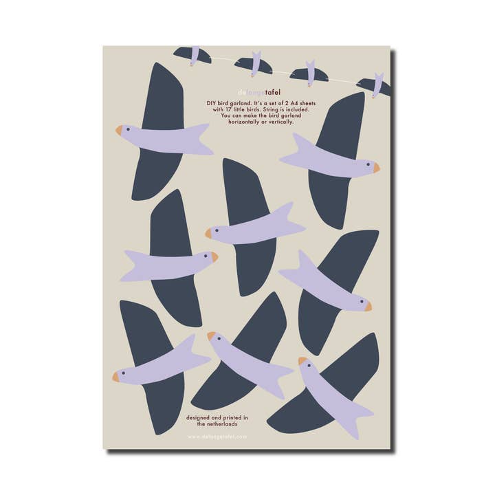 DIY garland birds for wholesale by De Lange Tafel