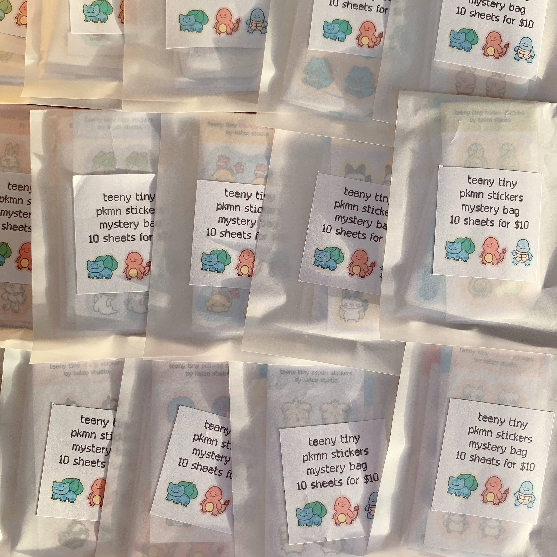 Katco Studio - Wholesale Sticker - Mystery Pokemon Sticker Packs1