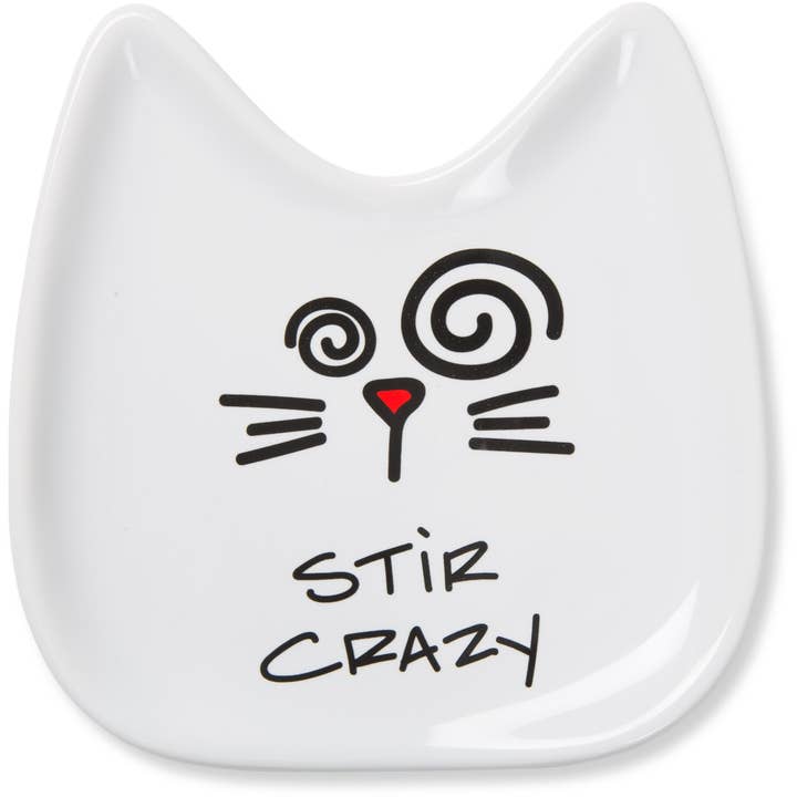 Stir Crazy - 5" Ceramic Spoon Rest for wholesale by Pavilion