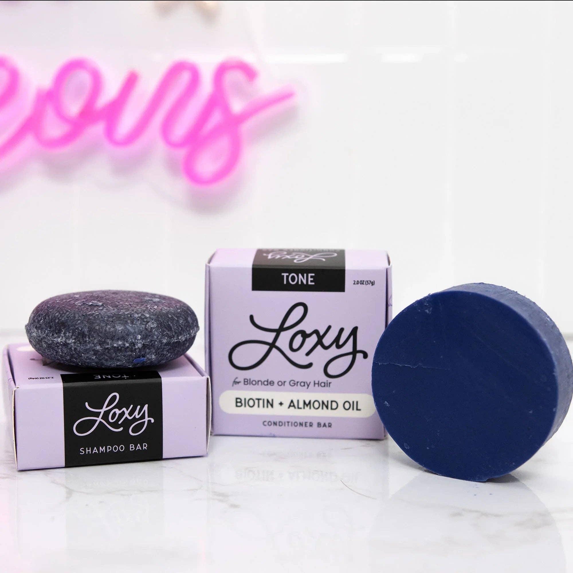 Loxy - Wholesale Shampoo Puck/Solid Shampoo - Tone: Purple Shampoo bar with Biotin & Almond Oil3