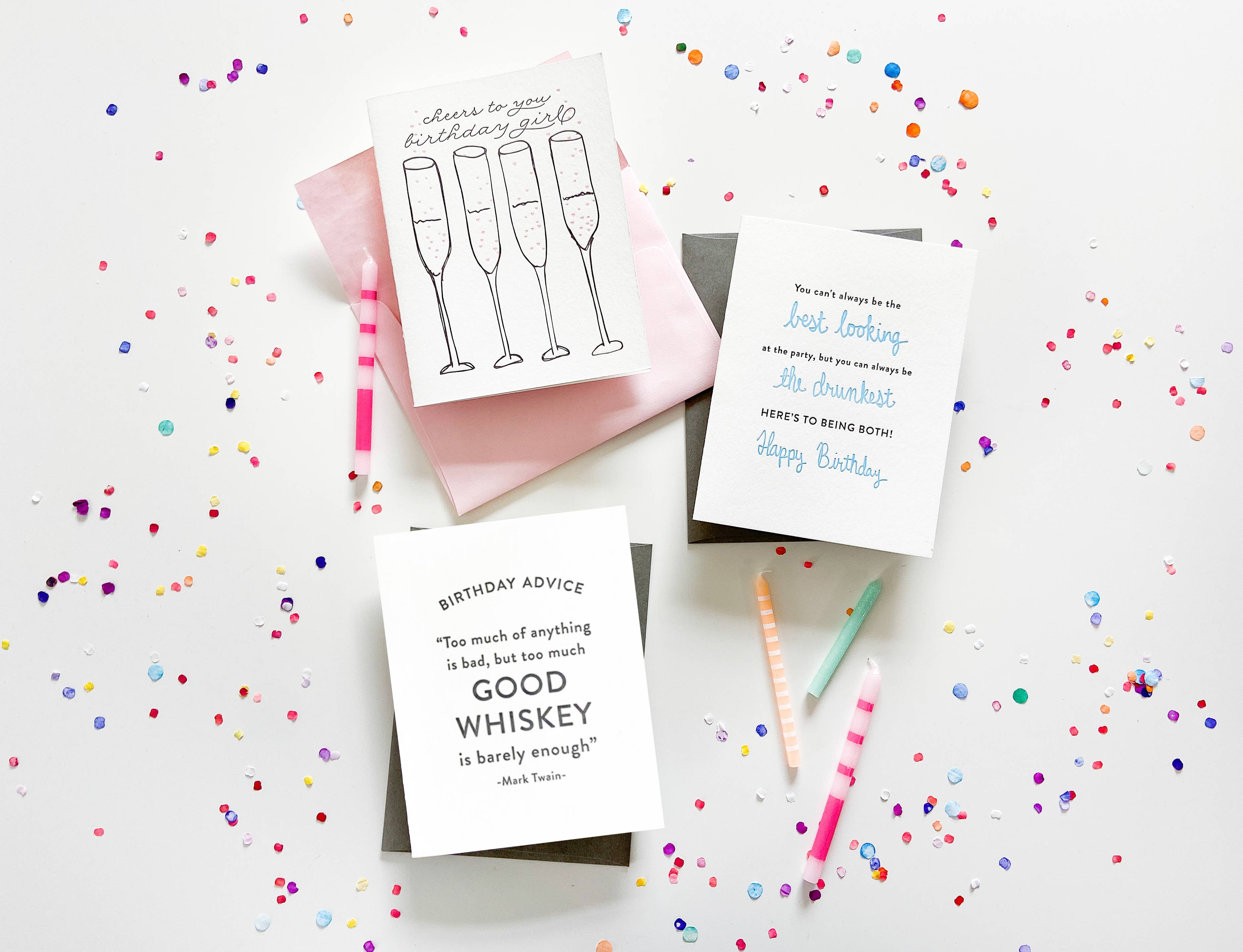 Steel Petal Press - Wholesale Birthday Card - Birthday Whiskey - Letterpress Birthday Greeting Card7