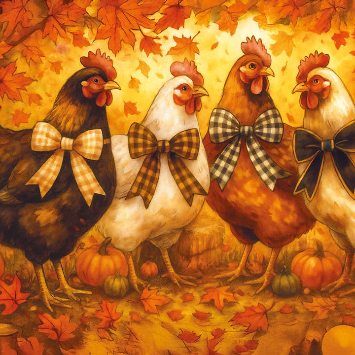 Autumn Chicks Rice Paper for Decoupage - Craft Paper for wholesale by European Excellency