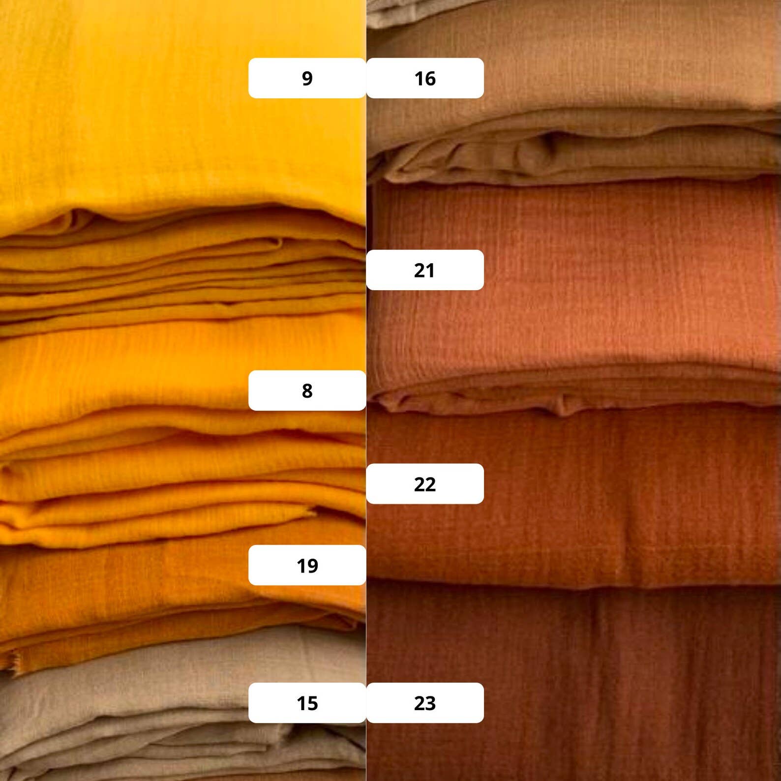 Himmelberg Baby - Wholesale Fabric - Muslin Crinkle Fabric Plain Colours, Dressmaking Cotton1