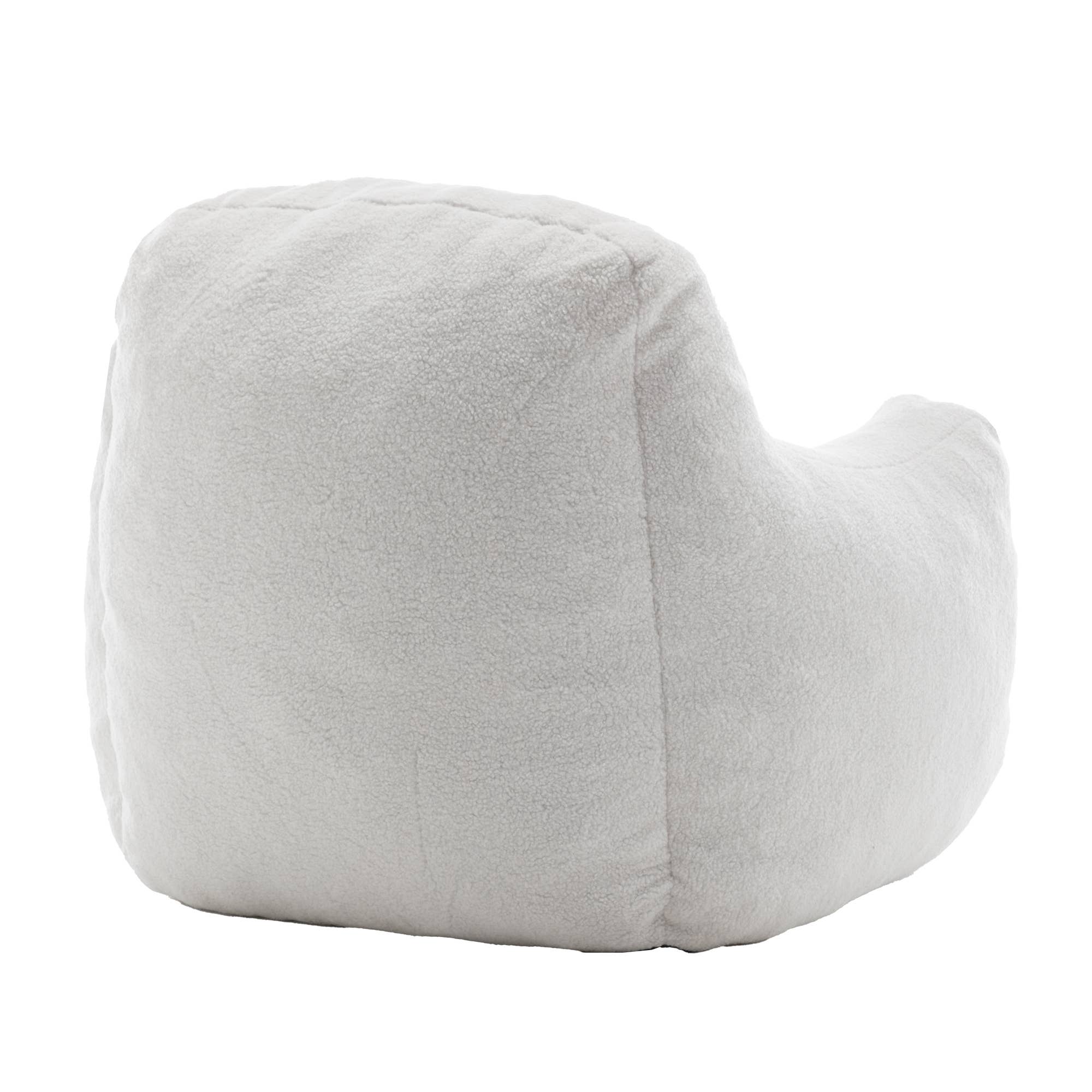 White Bean Bag Chair Sofa with Tufted Memory Foam Filling for wholesale on Faire14