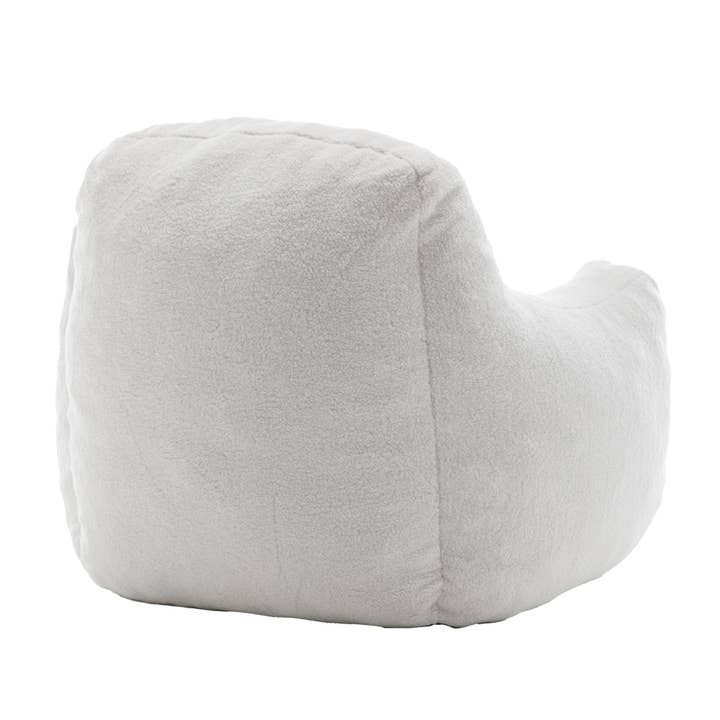 White Bean Bag Chair Sofa with Tufted Memory Foam Filling for wholesale on Faire14