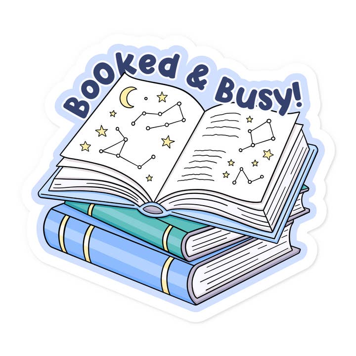 Booked And Busy Sticker for wholesale by The Retail Supply