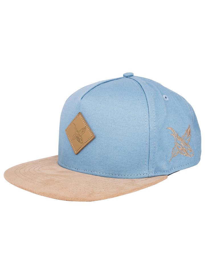 Boné Snapback Port St. Lucie - Azul Claro-Bege por atacado de Blackskies
