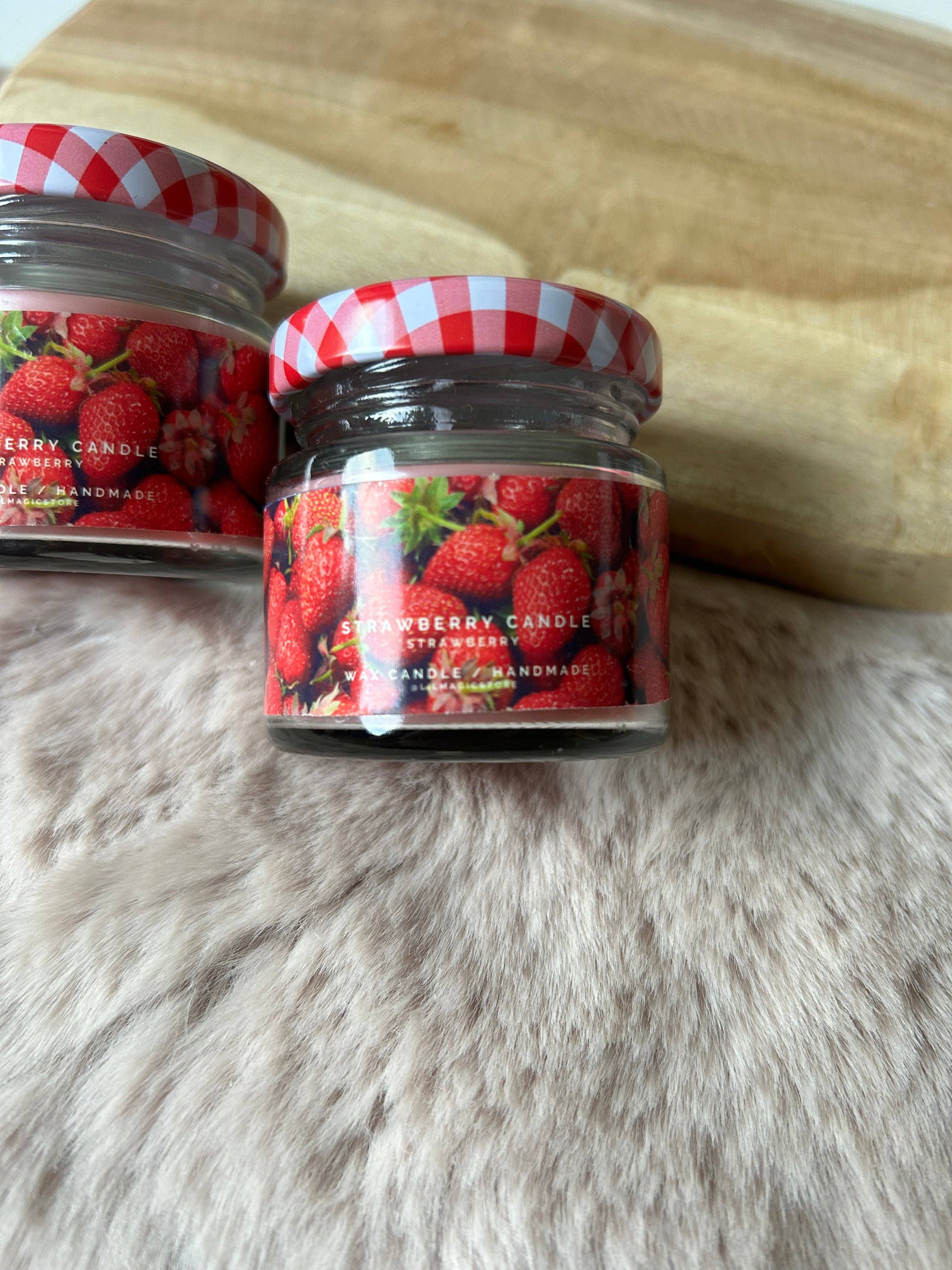 Lil Magic Store – wholesale Jar/filled candle – Aardbeienjam || Mini Kaars3
