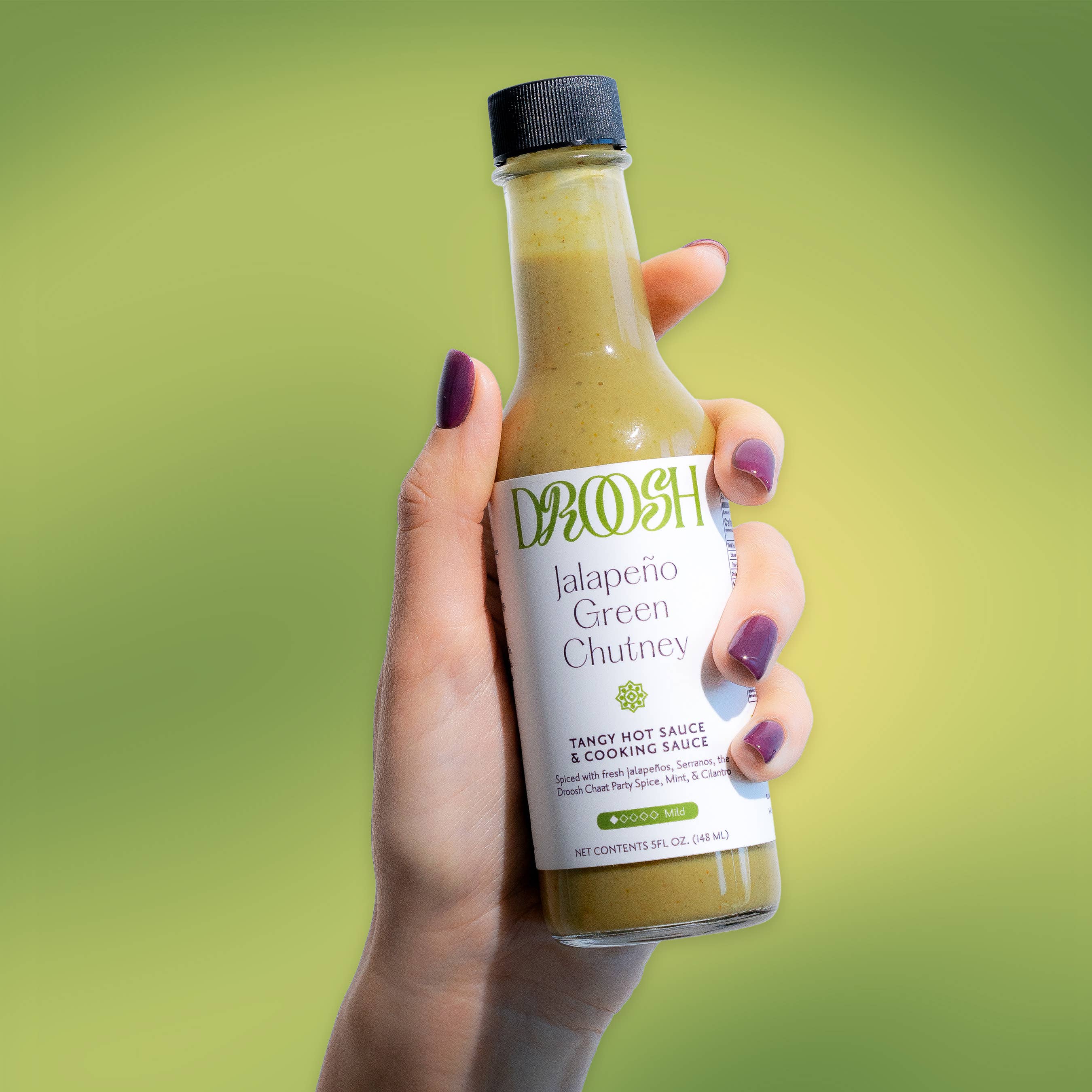 Droosh - Vente Sauces piquantes - Sauce piquante au chutney vert au jalapeno Droosh1