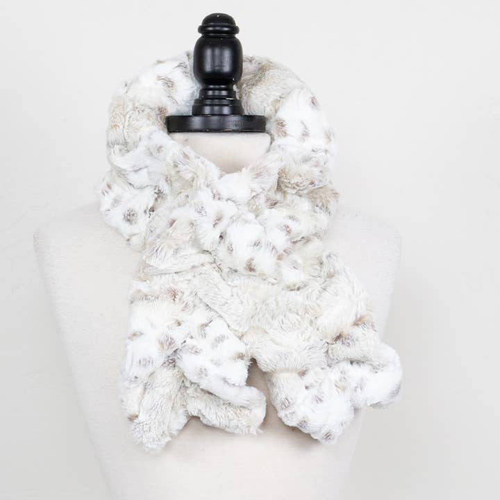 Scrunchy Faux Fur Scarf for wholesale by Vine Street Apparel