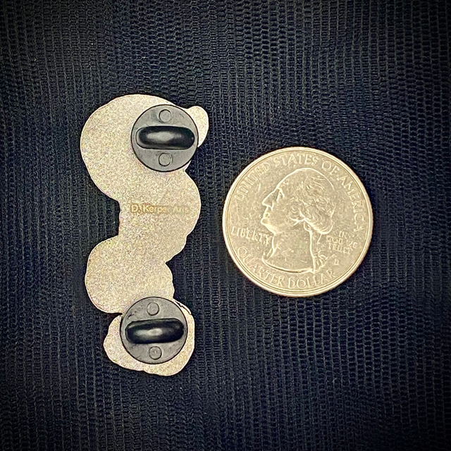 D. Kerper Arts - Wholesale Lapel Pin/Button - Enamel Pin - Scaredy Crow & Silly Skulls2