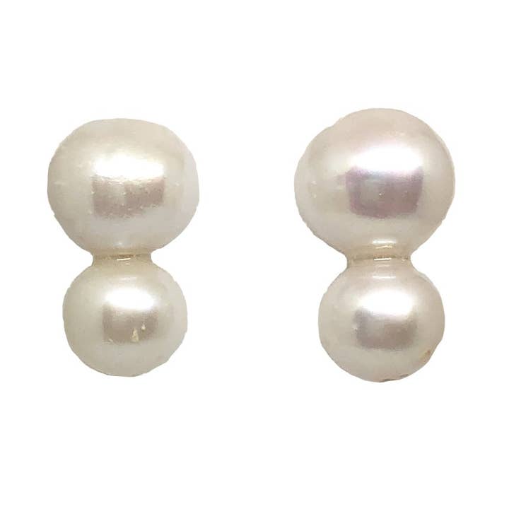 Big Pearl, little pearl studs for wholesale by Meg Carter Designs