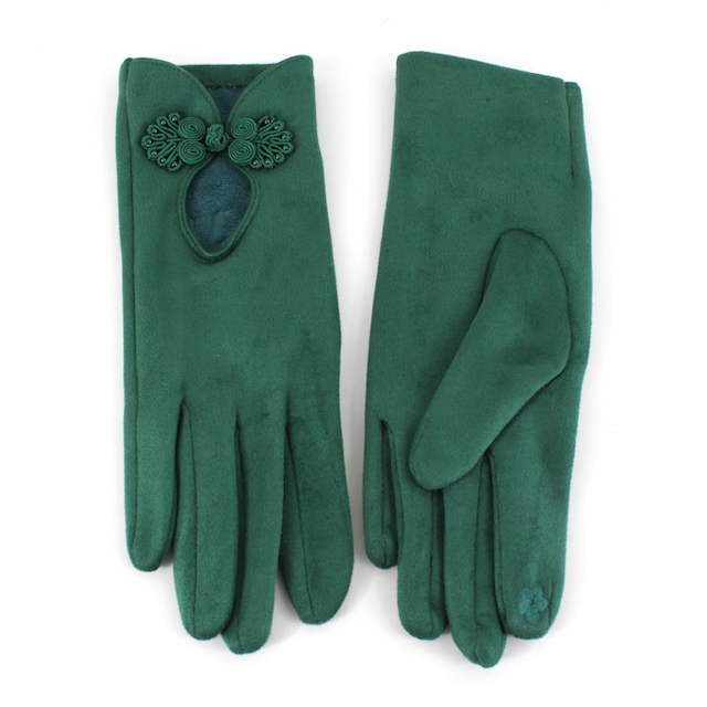 Pretty Persuasions - Wholesale Gloves - Women's - A24015 Chinese Knot Frog Button Trim Gloves11