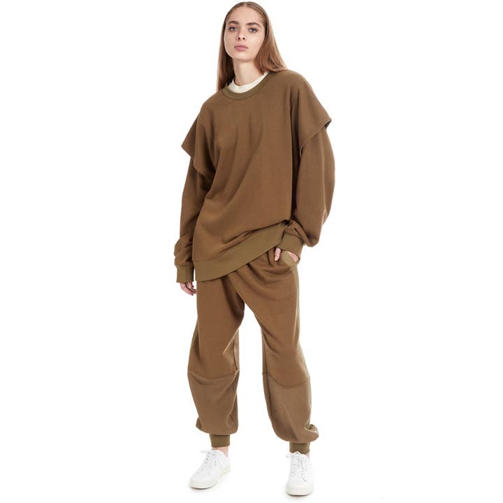 JERSEY DYLAN TWOFER OLIVA Y MANCHA DE TÉ para venta al por mayor de JacQ