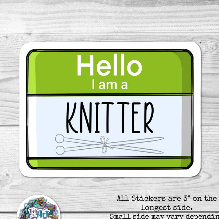 Bonjour, je suis un(e) tricoteur(tricoteuse) pour la vente par For Art Sake Stickers