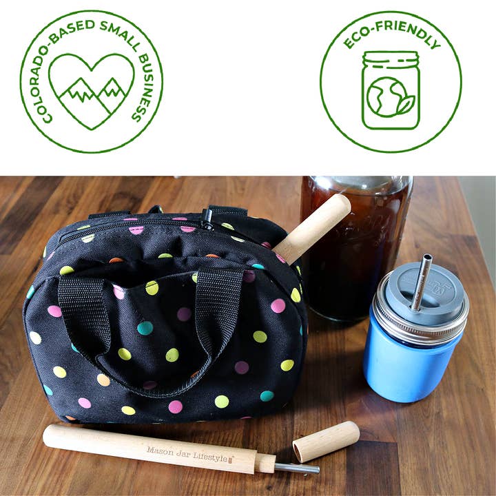 Mason Jar Lifestyle - Wholesale Drinking Straw - Wood Reusable Straw Carrying Case