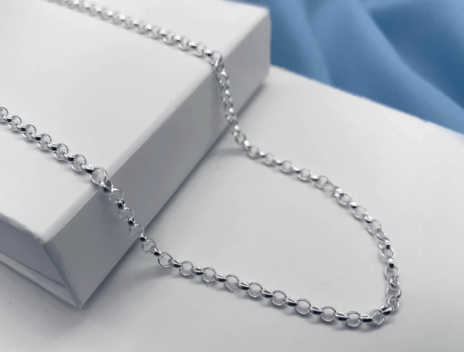 Mon Bijoux - Wholesale Link & Chain Necklace - Sterling Silver Belcher Chain 2.5mm - Various Sizes