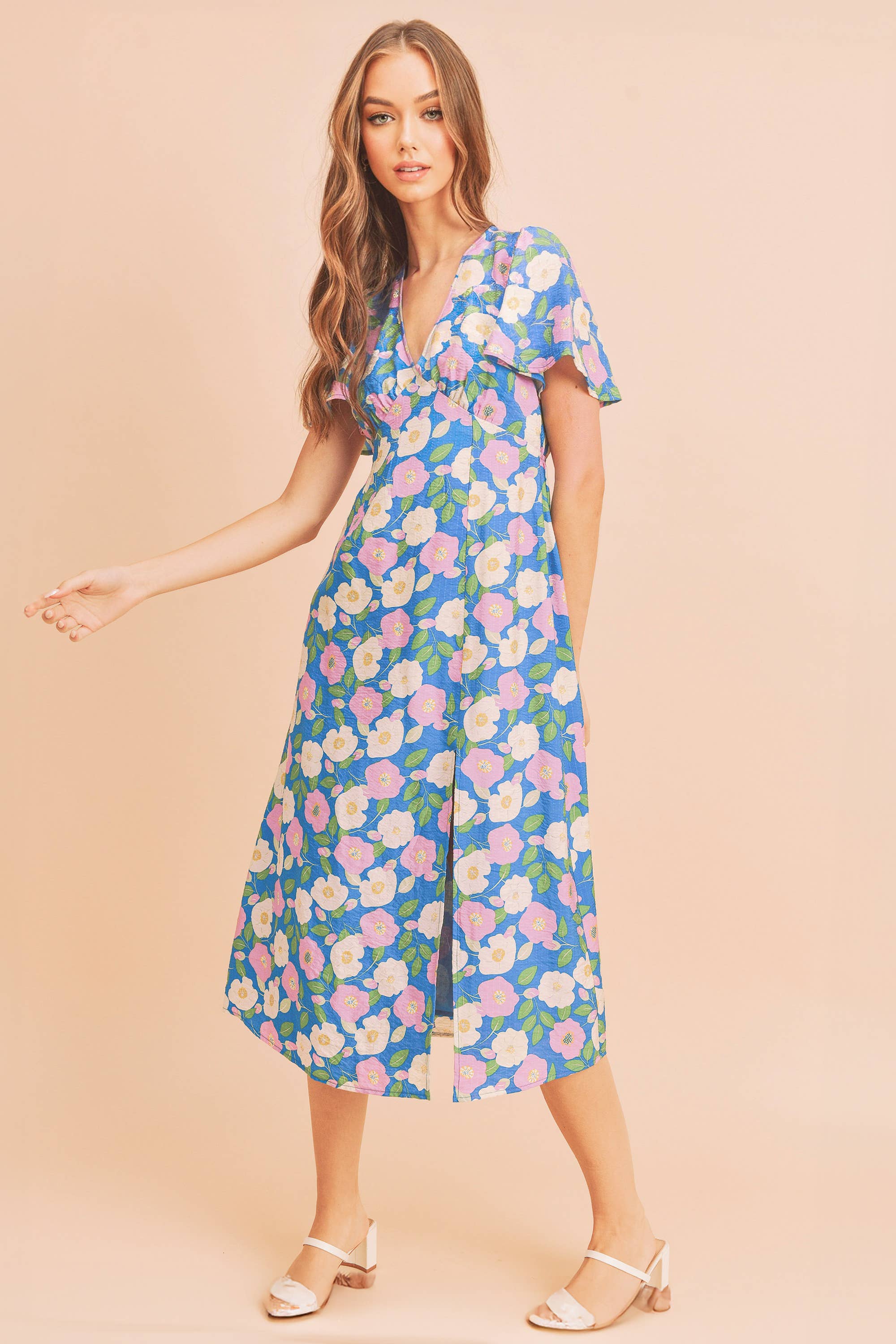 4109BK Inessa Floral Dress 3 for wholesale on Faire3