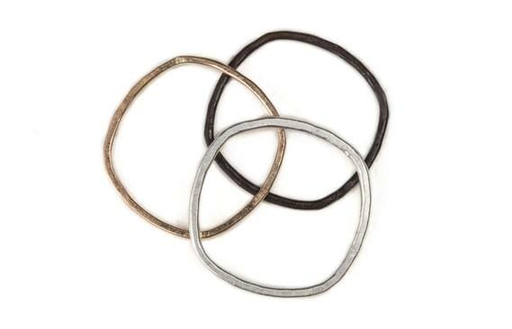 Colleen Mauer Designs - Wholesale Band/Stacked Ring - 1mm Wide Monotone Stacking Ring6
